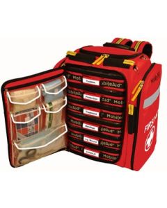 MobileAid Hi-Vis XL 200 Trauma First Aid Backpack Kit by LifeSecure