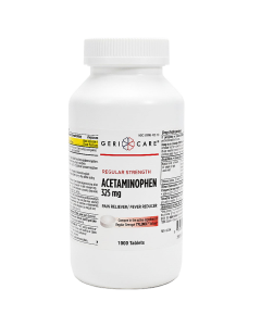 Acetaminophen 325 mg Tablets Bulk Bottle of 1000 by Geri-Care