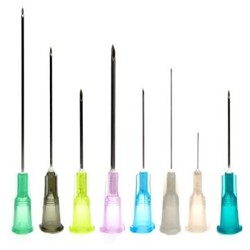 Hypodermic Needle PrecisionGlide Without Safety by Becton Dickinson - BD PrecisionGlide Hypodermic Needle, Regular Bevel 18G x 1 inch, Pink.