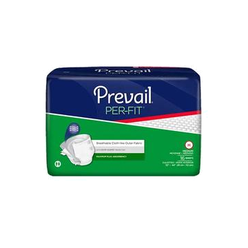 Prevail Incontinent Diaper Brief Tab Closure - Medium 32 to 44 Inches / Package of 16
