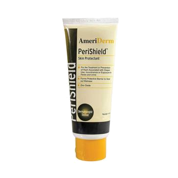 Ameriderm PeriShield Barrier Ointment and Protectant Cream, Vitamins A, D and E and Aloe Enriched, 3.5 oz Tube by Ameriderm