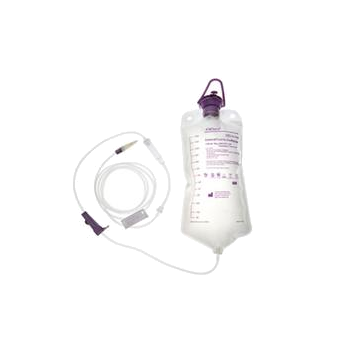 Enteral Feeding Gravity Set, 1200mL Bag, Standard Bore Tubing, With ENFit and Transition Connectors - Case of 30