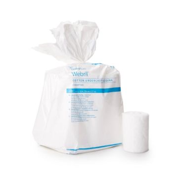 Webril Undercast Padding, Regular Finish, Adherent by Covidien - 2 Inch X 4 Yard / Each