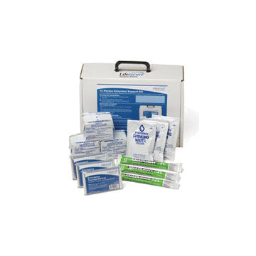 LifeSecure 10-PERSON Extended Support Evacuation and Shelter-In-Place Emergency Kit