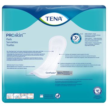Bladder Control Pad TENA ProSkin - Ultimate 16 Inch Length Heavy Absorbency / Package 33