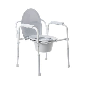 McKesson Folding Steel-Frame Commode