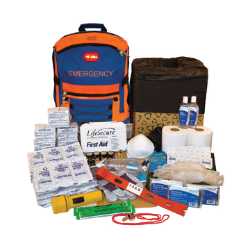 SecurEvac Hi-Vis 30-PERSON Evacuation & Shelter-In-Place Survival Kit by LifeSecure