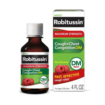 Cold and Cough Relief Robitussin® 200 mg - 10 mg / 5 mL Strength Liquid 4 oz.