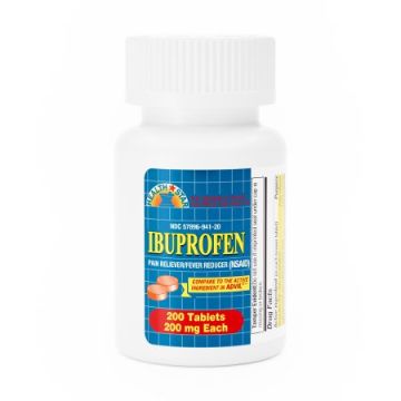 Pain Relief Geri-Care 200 mg Strength Ibuprofen Tablet 100 per Bottle - Bottle of 200