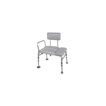 Padded Transfer Bench Knocked Down, Tool-free Assembly Back, Legs and Arms by Drive Medical
