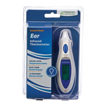 Tympanic Ear Thermometer Veridian Ear Probe Handheld