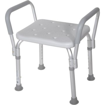 Drive Medical Knock Down Bath Bench with Padded Arms