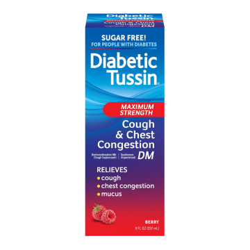 Cough Suppressant / Expectorant Diabetic Tussin® DM Maximum Strength 20 mg - 400 mg Strength Liquid 4 oz.