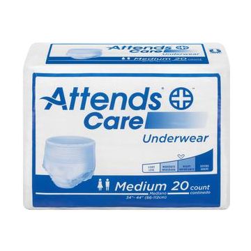 Attends Care Underwear by Healthcare Products - Medium-34 - 44 Inch Waist/Hip / Package (25 Each) / Moderate-Heavy Absorbency