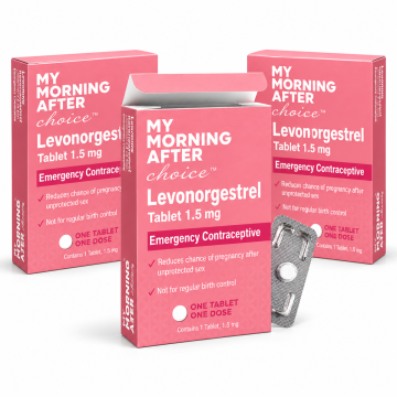 MY MORNING AFTER CHOICE - Levonorgestrel 1.5mg, 1 Tablet 3-Pack