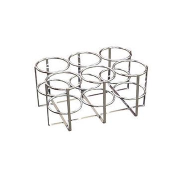 Drive Medical Chrome Economy Oxygen 6 Cylinder Rack - Rack, E, D or C Cylinders Only