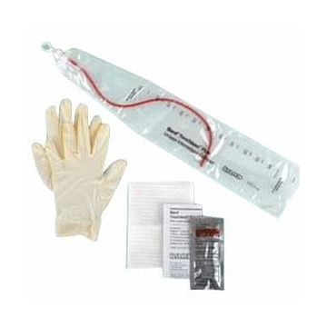 Vinyl Intermittent Catheter Kit w/14Fr Catheter - Case of 50