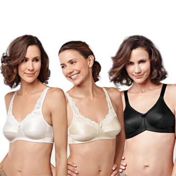 Annabell Wire-Free Bra by Amoena - 34-38, AA, White
