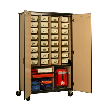 LifeSecure 72-inch SecureCage Emergency Supplies Storage System with Casters for Evacuation & Shelter-In-Place - Singles