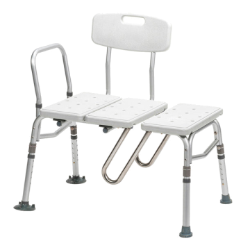 Splash Defense Transfer Bench with Curtain Guard Protection