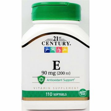 Vitamin E, 90 mg (200 IU) 110 Softgels by 21st Century