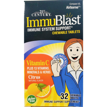 ImmuBlast, 32 Chewable Tablets by 21st Century