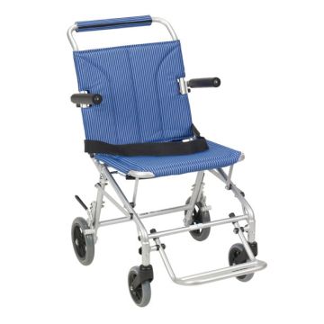 Drive Medical Super Light Folding Transport Wheelchair with Carry Bag
