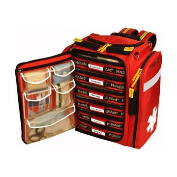 MobileAid Hi-Vis XL 200 EMS Medical Responder Backpack Kit by LifeSecure