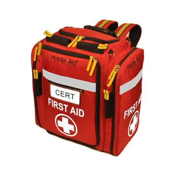 MobileAid XL CERT Trauma First Aid Backpack Kit by LifeSecure