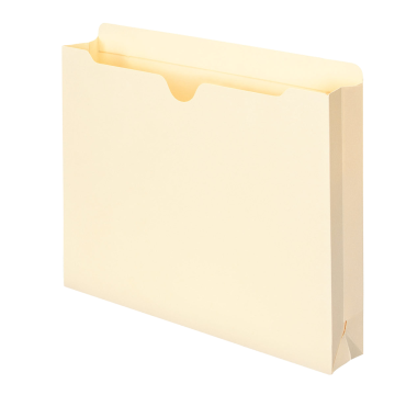 File Jackets, Flat-No Expansion, Straight-Cut Tab - Manila / Legal / 50