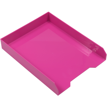 Letter Paper Tray Desk Organizer - Fuchsia