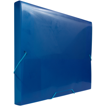 Letter Booklet Action Cases with Elastic - Royal Blue