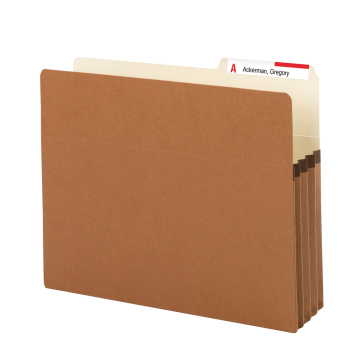 Redrope File Pockets, 2/5-Cut Tab, 3-1/2 inch Expansion - Redrope / Legal / 25