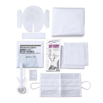 Dressing Change Tray Central Line - Singles, With 3 Alcohol Swabsticks
