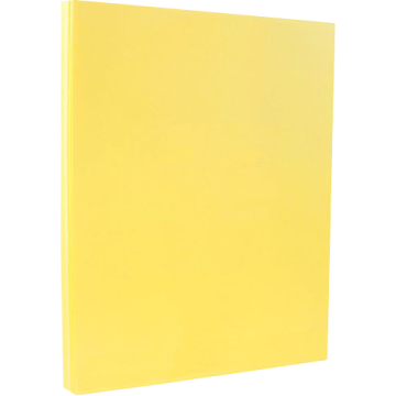 8 1/2 x 11 Cardstock - Canary Yellow 110lb