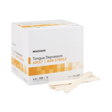 Tongue Depressor McKesson 6 Inch Length Wood - BOX of 500 / NonSterile