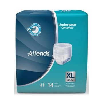 Super Plus Absorbency Protective Underwear XL (58 in to 68 in, 210-250 lbs) by Attends Healthcare - Case of 56.