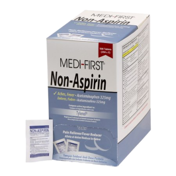 Pain Relief Medi-First® 325 mg Strength Acetaminophen Tablet 250 per Box