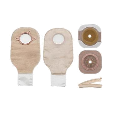 Hollister New Image Two-Piece Non-Sterile Drainable Colostomy/Ileostomy Kit - 2-1/4 Inch-Stoma Opening-Integrated Closure-Ultra Clear / Box (1 Kit)