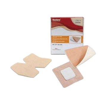 Restore Adhesive Foam Border Dressing - Box by Hollister - Box of 10, 4 inch x 4 inch with 2 inch x 2 inch Pad