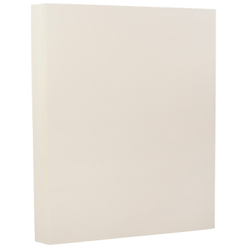 8 1/2 x 11 Cardstock - Natural White 80lb