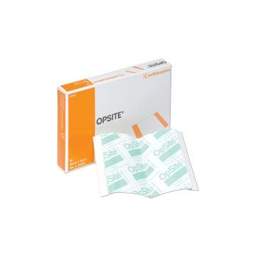 Transparent Film Dressing OpSite Rectangle 2 Tab Delivery Without Label Sterile - 4 X 5-1/2 Inch / Each