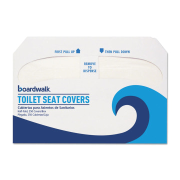 Toilet Seat Cover Boardwalk Half Fold