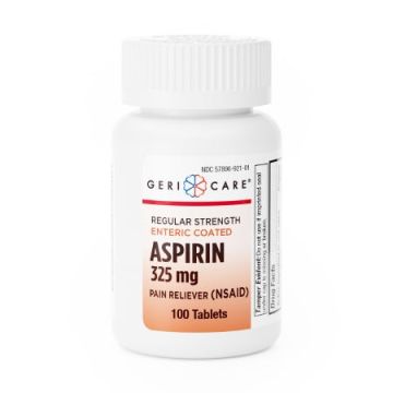 GeriCare Enteric Coated Aspirin, 325 mg Strength