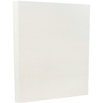 8 1/2 x 11 Parchment Heavyweight Menu Cardstock - White 65lb