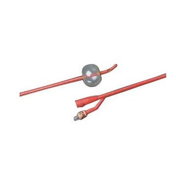 Bardex Lubricath Tiemann 2-Way Foley Catheter, 5cc Balloon Capacity by Bard Medical - Singles, 12 Fr 5 cc