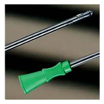 Clean-Cath PVC Intermittent Catheter by Bard Medical - Singles - Green Funnel, Vinyl, 6 inch, 6Fr.