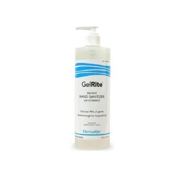 Hand Sanitizer GelRite® 16 oz. Ethyl Alcohol Gel Bottle