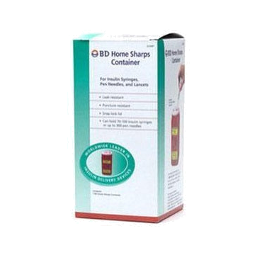 Home Sharps Container 1-2/5 qt, for Insulin Syringes