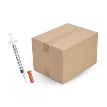 Ultra-Fine Insulin Syringe with Half-Unit Scale 3/10cc Volume, 31G x 6mm by Becton Dickinson - Box of 100